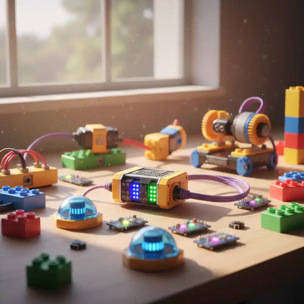 Colorful programmable robot components